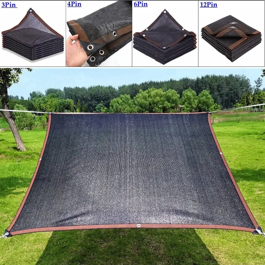 Customizable 30%-90% Full Size Black Sun Shade Net Orchid Tree Net Jaring Hitam Garden UV Protection SunProof Net Plants Cover Sun shade Cloth Netting # balcony Cover
