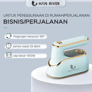 HAN RIVER Setrika up HRYD03GN besi tangan 1200W setrika portabel-hijau