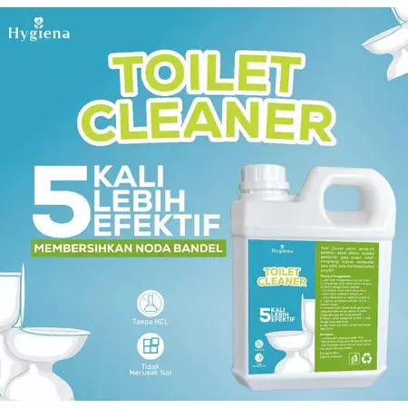 HYGIENA TOILET CLEANER CAIRAN Pembersih Kerak Toilet Kloset Toilet Kran Wc Westafel 1 Liter Mantul