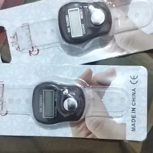 TASBIH DIGITAL Tally Counter Mini Murah Alat Hitung Manual Elektrik Elektronik Baterai LCD LED SXH Warna Muslim Prayer Beads Penghitung Pengira Zikir Dzikir Ngaji Cincin Ring Jari Finger H