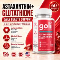 Gambar Goli Nutrition Daily Skin Support Gummies dengan Astaxanthin dan Glutathione Kombinasi Dua Nutrisi Isi 60 Gummy dari Goli Health Store Kota Tangerang 1 Tokopedia
