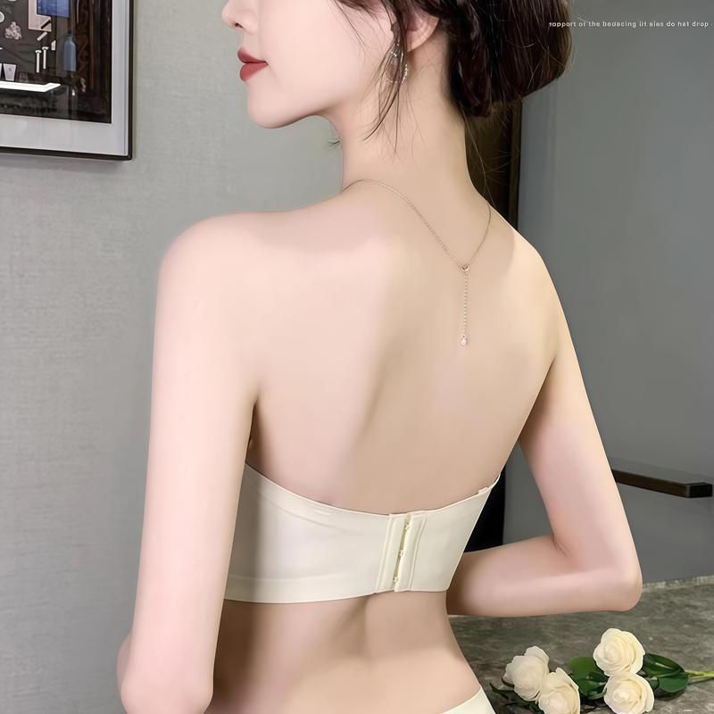 Đồ Lót Áo Ống Không Dây, CHEMECHEME, Dành Cho Nữ, Quấn Ngực, Thích Hợp Cho Ngực Lớn Và Nhỏ Chống Lộ, Không Đường May, Không Có Vòng Thép, Bộ Áo Ngực, Hàng Mới Về 2