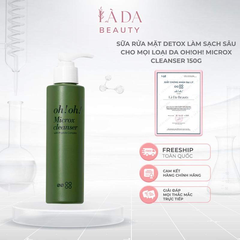  Sữa Rửa Mặt Detox Làm Sạch Sâu oh!oh! Microx Cleanser 150g 