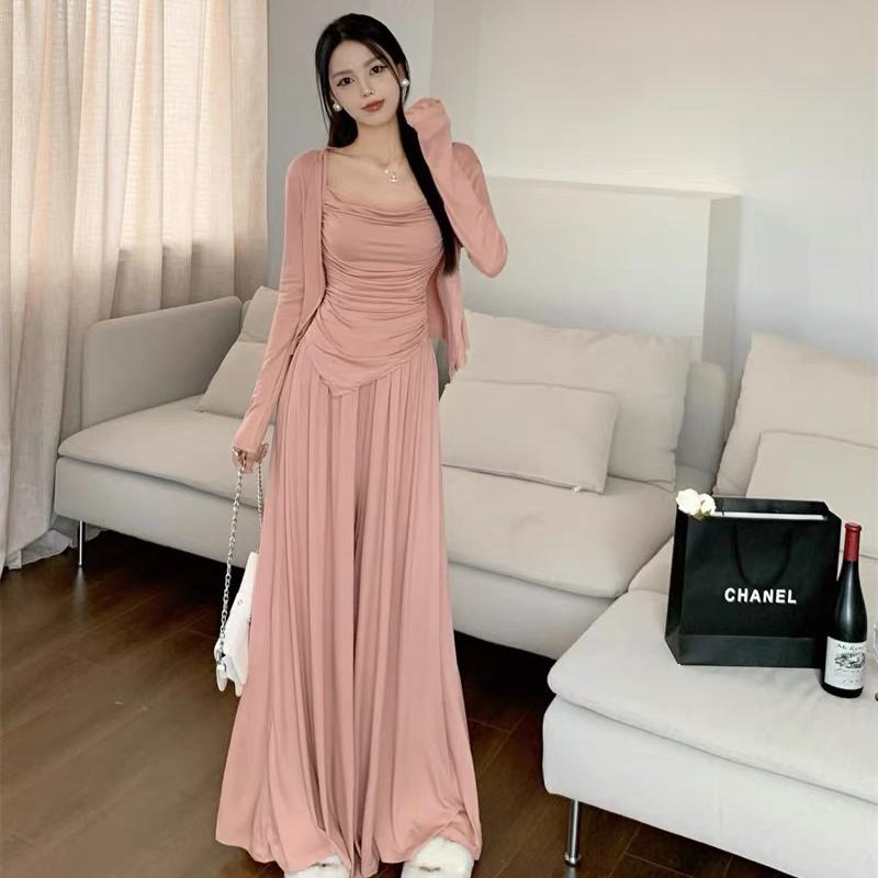 OneSet Atasan Wanita Casual Setelan Knit  Basic Adem Celana Panjang Baju Wanita Santai M623 1