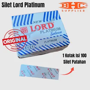 Silet LORD PATAHAN KOTAK Original Isi 100 Cukur Razor Mudah Digunakan Cukur Manual Kulit sensitif
