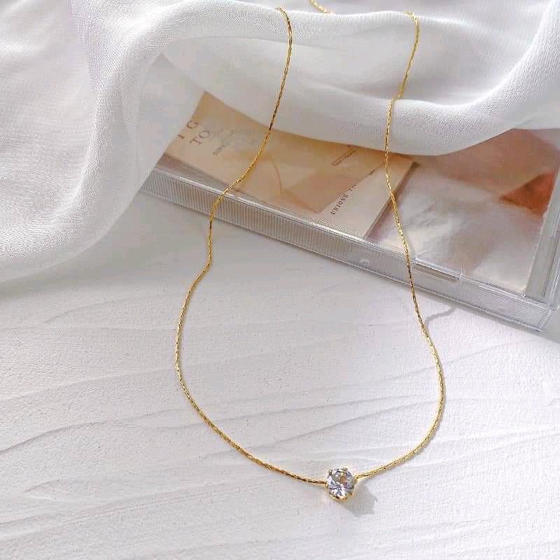 kalung Titanium permata mini 0