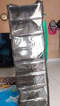 Product Review of Rak Sepatu Gantung Polos Alas Triplek 9 Susun Resleting from N**a 1