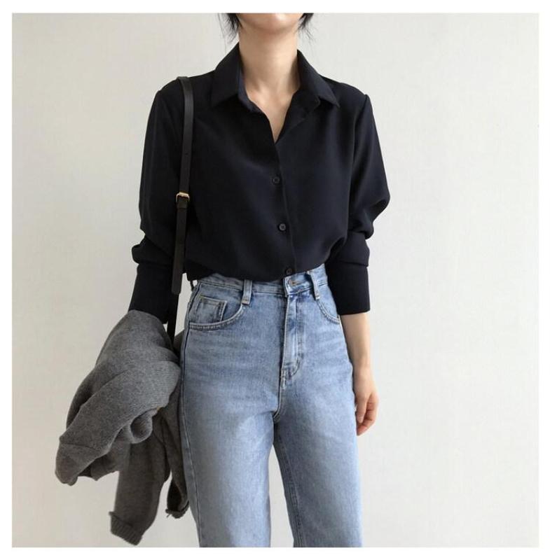 Product Introduction of Korean Style Plus Size Professional OL Shirt Women Casual All-match Loose and Thin Bottoming Shirtblouse Top 61