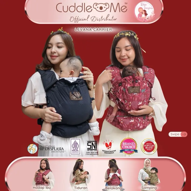 SSC Levana Carrier Promo Cuddleme Gendongan Bayi Mshape Baru Lahir Balita Gendongan Depan Kangguru Cuddle Me Bunda Gendong