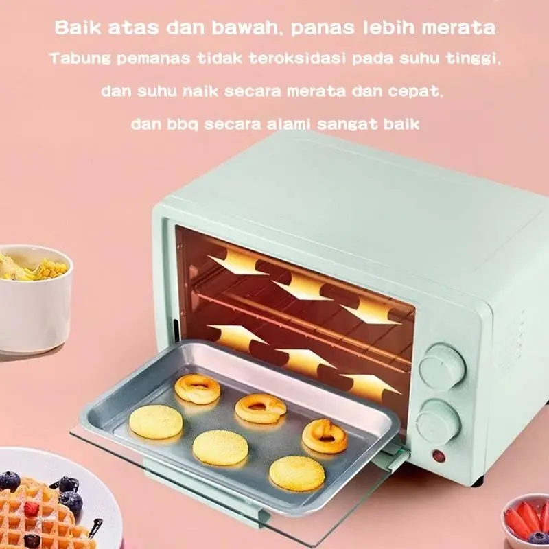 Finito OVEN PEMANGGANG LISTRIK Penghangat Makanan kapasitas 12 Liter oven listrik low watt 12 L-800 Watt 6
