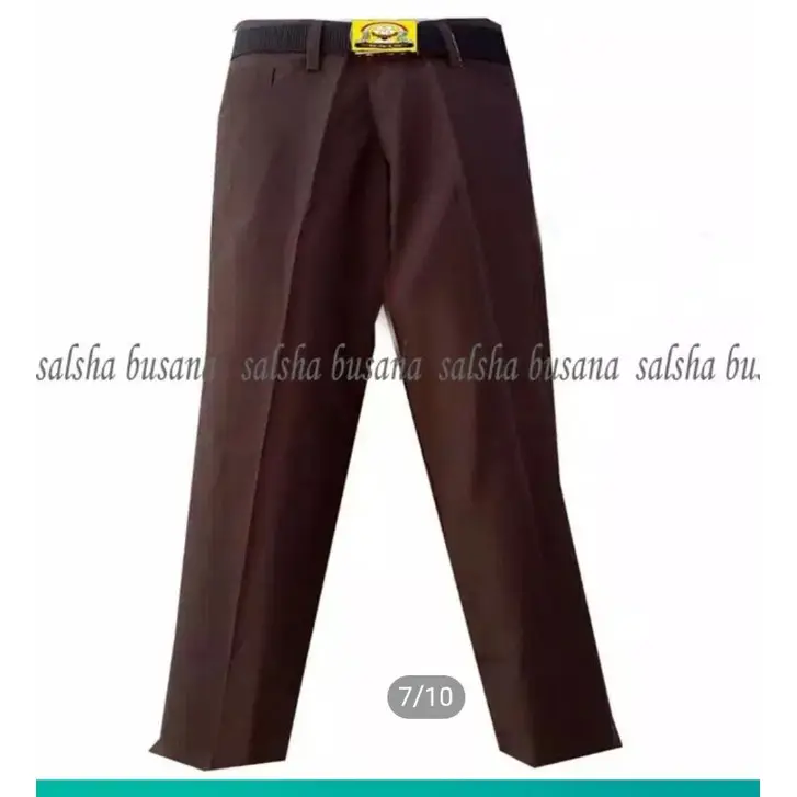 Seragam SMP Panjang Cokla t/ SMA Celana Panjang Coklat / Seragam Pramuka / Seragam Sekolah Celana SMP Celana SMA Panjang Coklat 4
