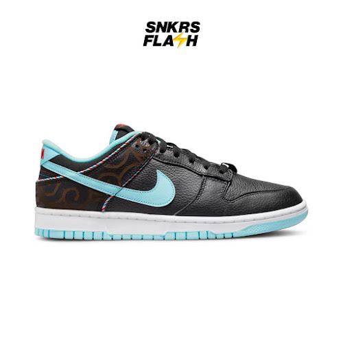 NIKE Dunk Low Barber Shop Black Teal Blue - DH7614001