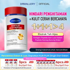 [Produk Baru Meluncur dengan Sensasi!] Suplemen Kolagen Ikan Laut Dalam, Peptida Sarang Burung Walet & Ekstrak Teh Hijau | Antioksidan + Perbaikan Kulit Dalam | Pembaruan Kulit 28 Hari