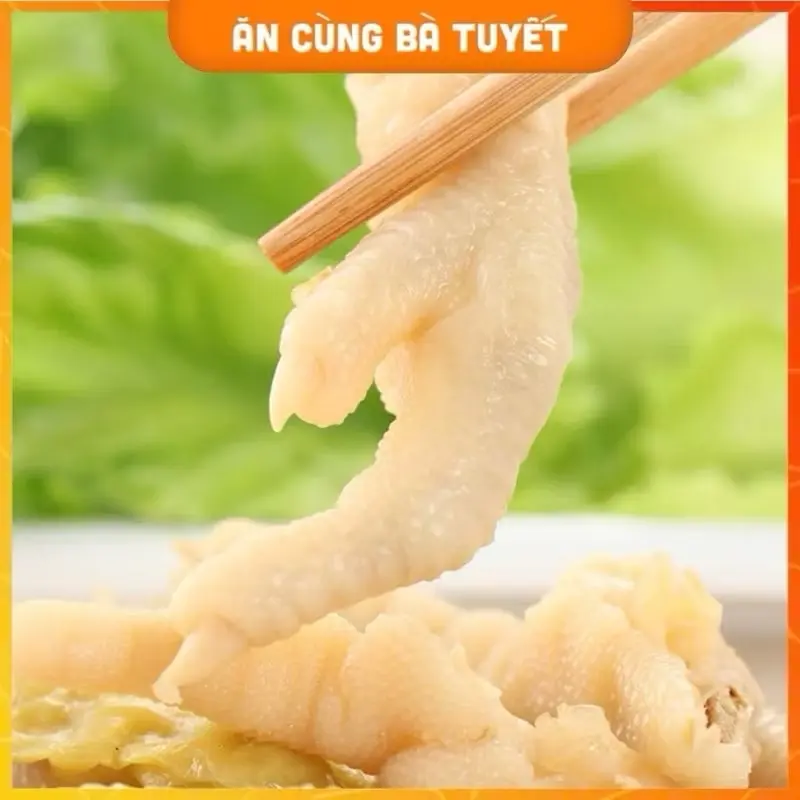 chân gà rút xương, sả tắc, chân gà chua cay có xương - Ăn cùng Bà Tuyết 3