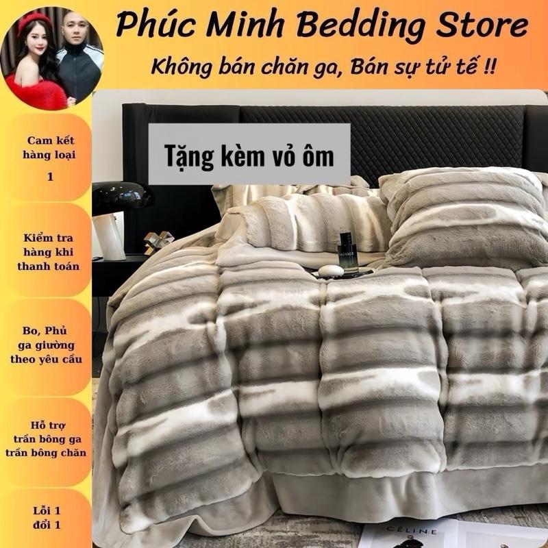 Bộ Nỉ Lông Cáo Diosss Lông Loang Nhập Khẩu Cao Cấp Mềm chăn
