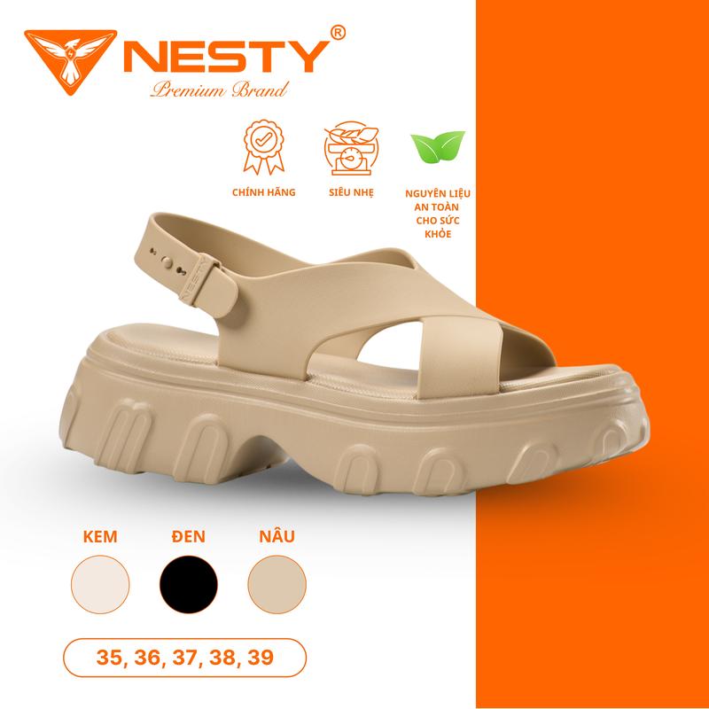 GIÀY SANDAL CHÍNH HÃNG NESTY ĐẾ ĐỘN MÃ NE24