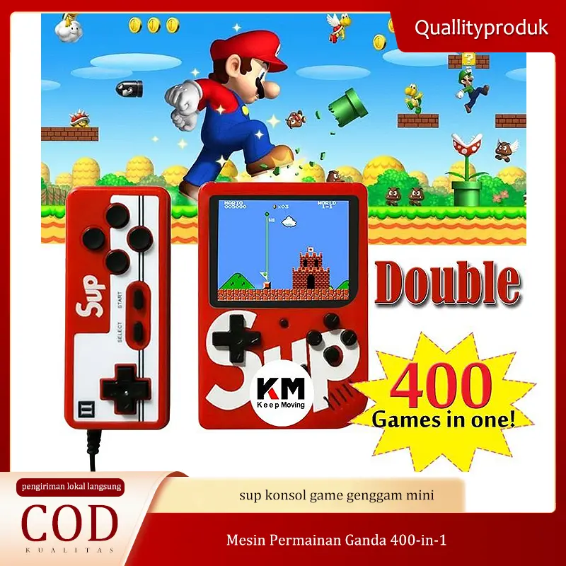 Konsol game Mario, konsol game retro, game dua pemain Dewasa Gameboy Vintage