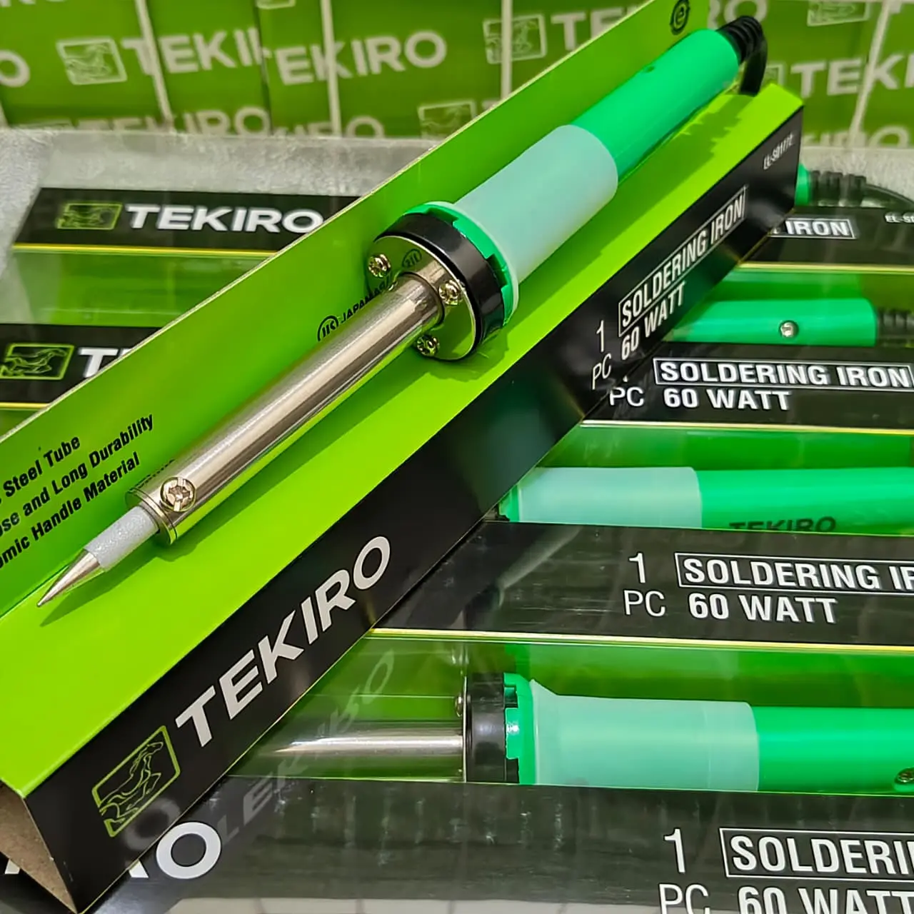 SOLDER LISTRIK TEKIRO 60 WATT DAN TIMAH 5 METER 0.8 MM 60WAT 5M ALLOY 60/40