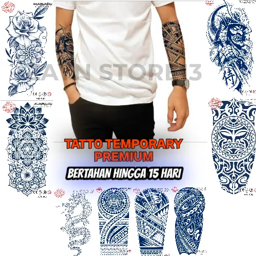 Tato Semi Permanent Fruit Ink 21x12cm Bertahan 14 Hari - Fruit ink - Temporary, Tatto Temporary  Waterproof semipermanen Wajah Henna 0