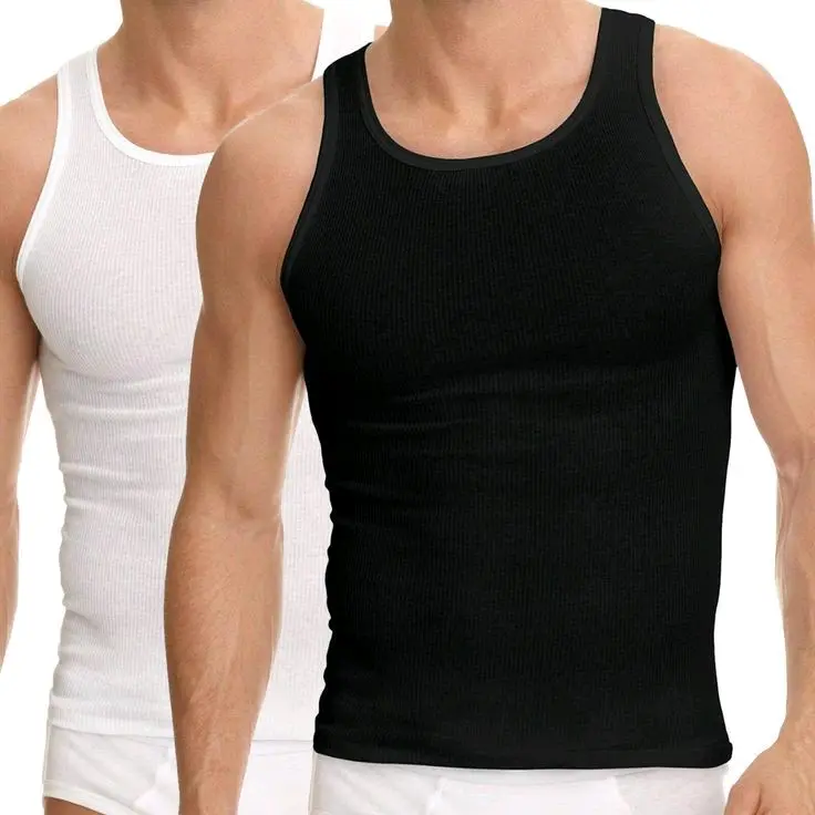 Paket Isi 2 Pcs Kaos Dalam Singlet Pria Dewasa Bahan Cotton Santai 0