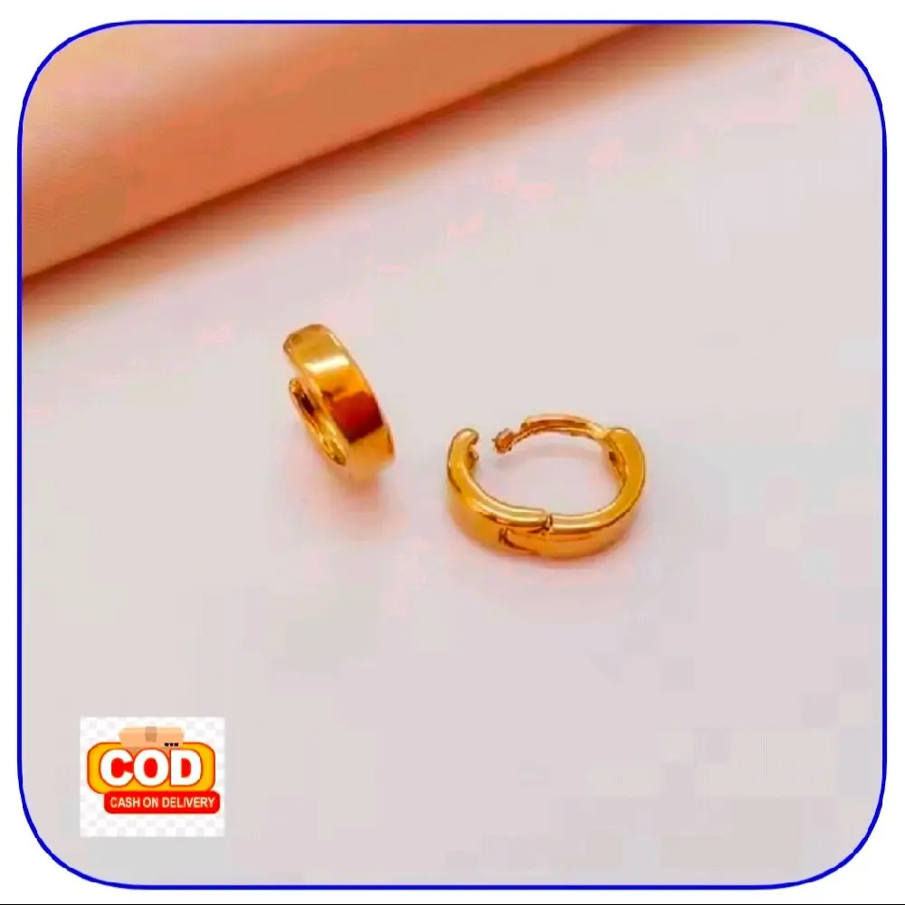 Anting Jepit Anak Perempuan Titanium Anti Karat Perhiasan Titanium Lapis Emas Costume Fashion Kids