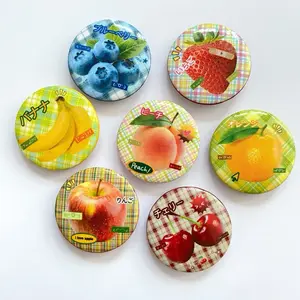 [READY] Fruity Pin Button Japanese Style Aesthetic Minimal Beli 3 Pcs