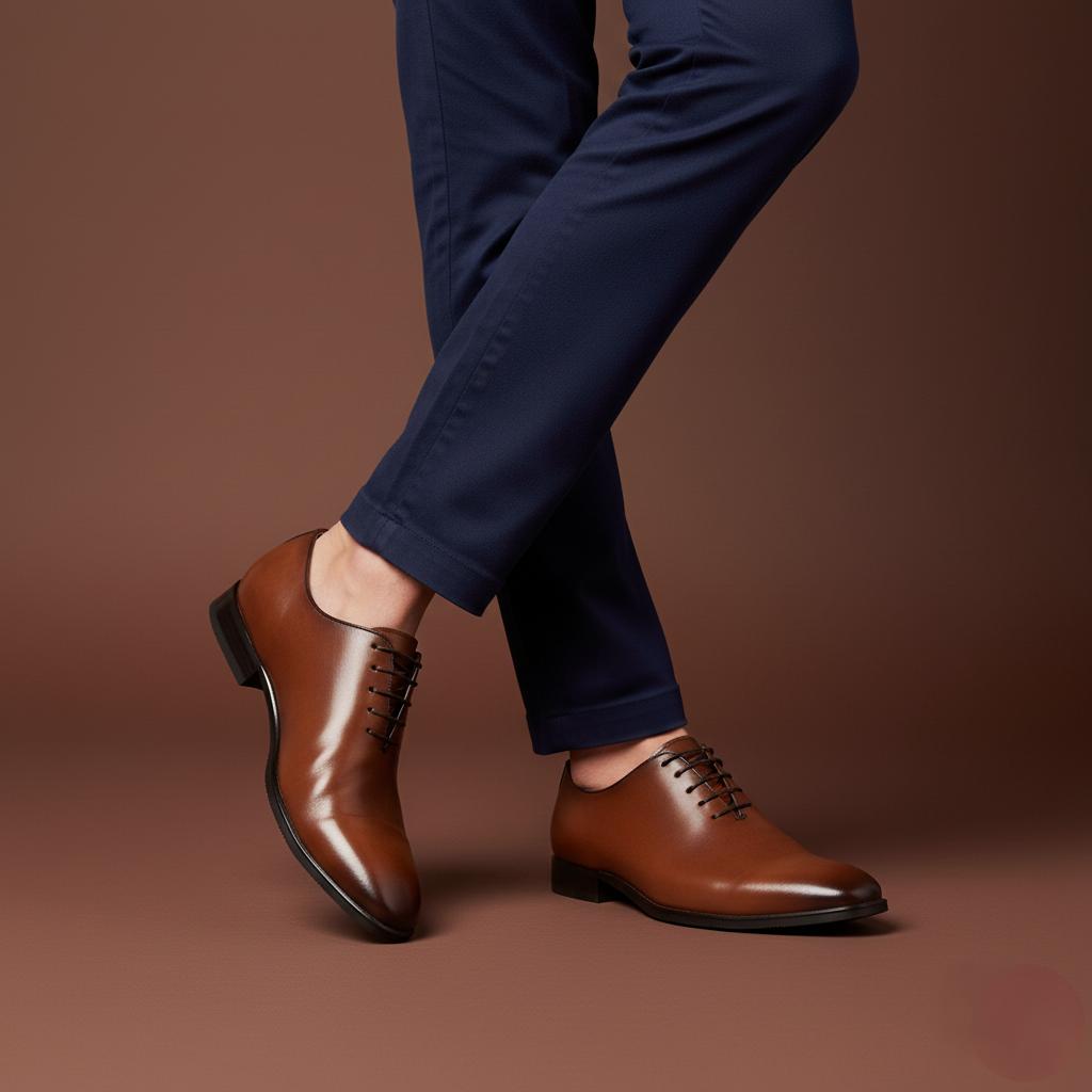 Sapato Masculino Oxford Wholecut Viena - Ângulo 3