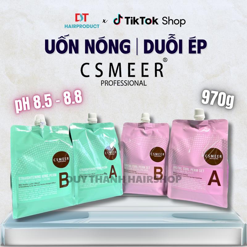 Uốn Nóng Ép Duỗi Tóc Csmeer 970gram | Uốn Căng Sóng Ép Thẳng Bóng Thuốc Khỏe Nhẹ Mùi