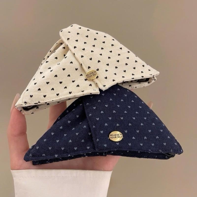Kẹp tóc tam giác hình tim dễ thương K335