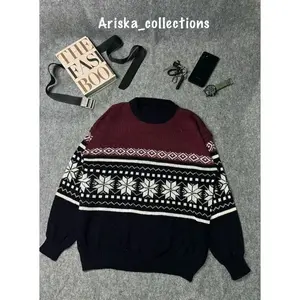 (ForMen) Sweater Rajut Pria Crewneck