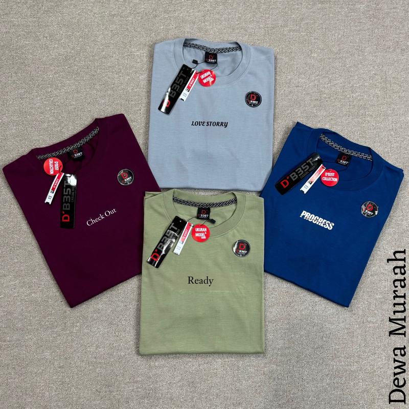 Paket 4PCS 100RIBU Kaos Distro BAHAN SEMI KATUN MOTIF SIMPEL Ready SIZE M-L-XL-XXL-XXXL MIX BRAND 2