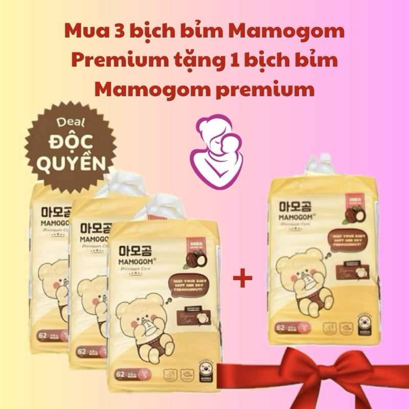  Combo 4 bịch bỉm Mamogom đủ size cho bé 
