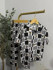 one set panjamas rayon anak usia 6-12 tahun unisex