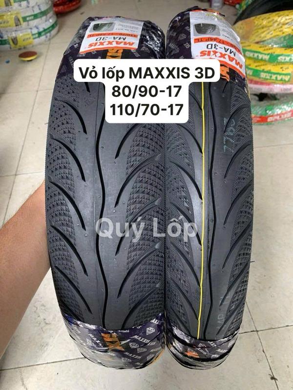  Vỏ lốp Maxxis 3D hạ size cho Winner V1V2V3 Exciter 150 2019 trở lên size 80 90-17 và 110 70-17 