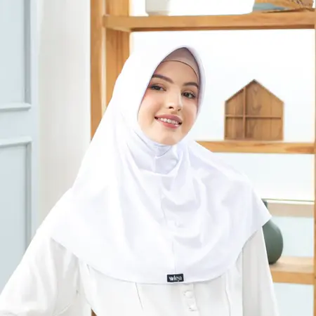 LEYA - Bergo Size S Alluna Kerudung Sekolah Instan Premium Bahan Poly Spandex