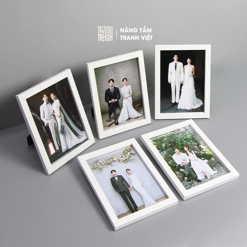Khung Hình 15x21cm (A5) Để Bàn & Treo Tường - Tặng Kèm In Ảnh Theo Yêu Cầu - Khung Ảnh Cưới Nhựa Sang Trọng Thảo Tranh
