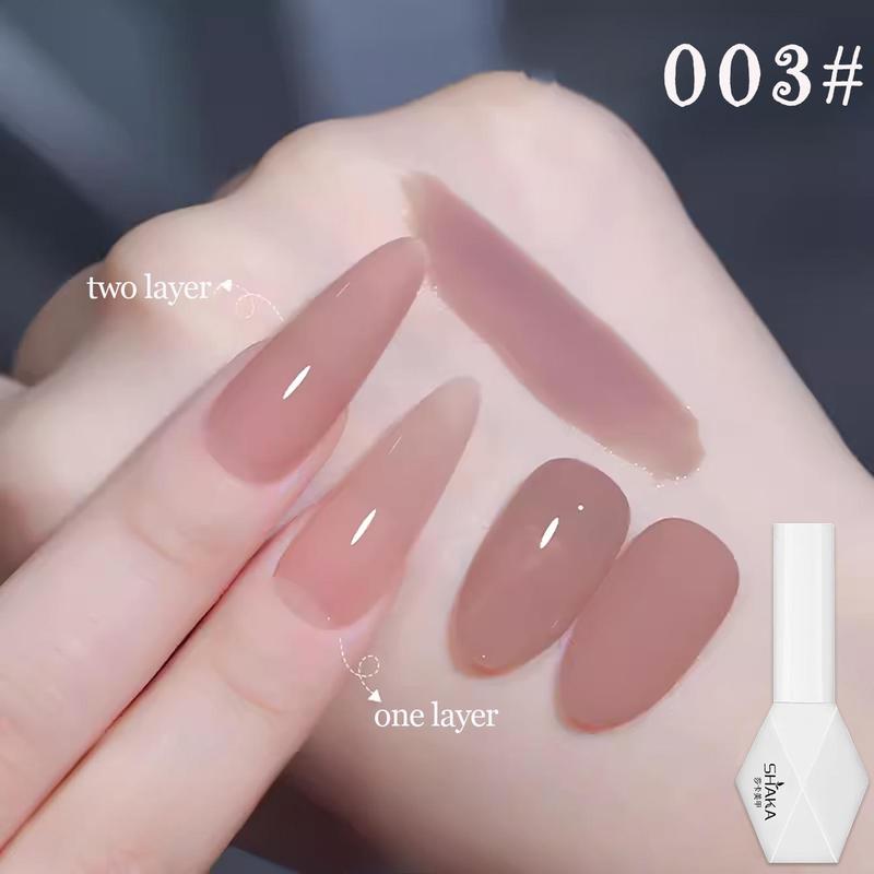 Móng Tay Gel Màu Khỏa Thân, Thiết Kế Trái Tim Trơn, Móng Tay Salon Làm Móng, Làm Đẹp Móng Tay, Huafei Trong Suốt Trên Băng, Màu Zhen Zhen Cùng Phong Cách, Phổ Biến, Màu Trắng, Thích Hợp Cho Cửa Hàng Làm Đẹp Móng Tay, [SK33] 5