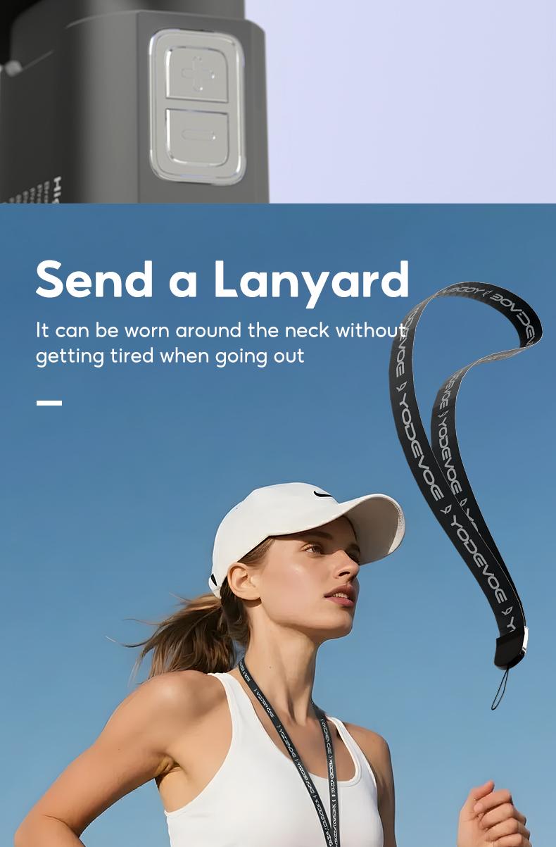 Yodevoe M02 Mini kipas 100 Gear Wind High-speed kipas angin Adjustable Turbo kipas tangan