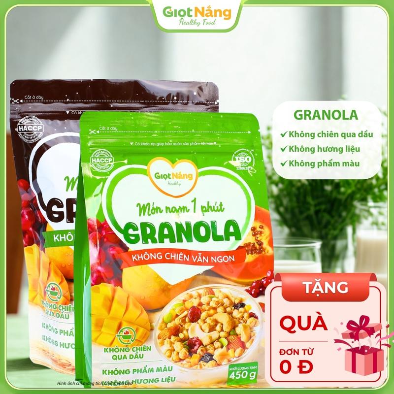 Granola Mới Không Chiên Vẫn Ngon Giòn Với Viên Yến Mạch Trái Cây Hạt Từ Nông…