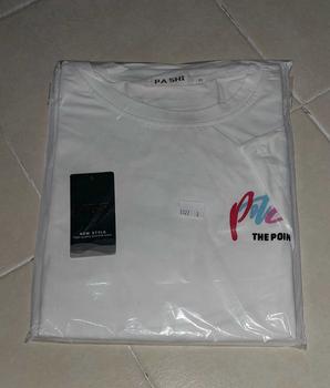 Product Review of NO.1 New Trendy Fashion Joker Loose Dovetail Base Men's Foam Embroidered Printed Couple Short Sleeve Casual Handsome Mature T-shirt from ข**บ 0