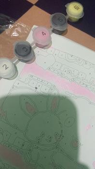 Product Review of Paint By Number Kanvas Lukis Canvas DIY Painting Canvas Painting By Number /Sanrio Melukis Mewarnai Kanvas Nomor Prakarya Anak 18 x 18 Pokemon Lotso Kuromi from A**h ˚**⋆ 0