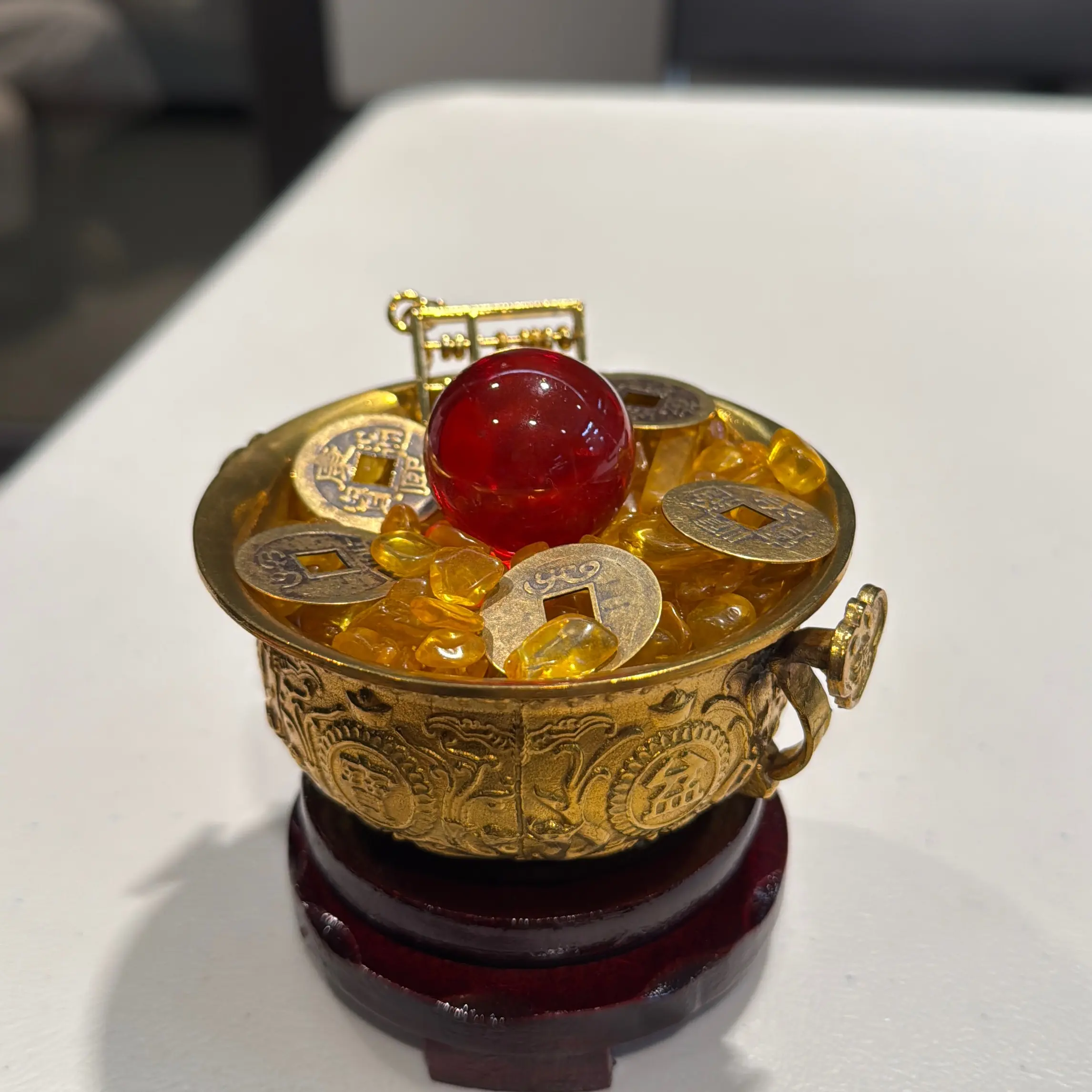 Abacus of Wealth & Treasure Basin of Fortune Charm