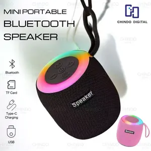[CDOS] Speaker Bluetooth SH309 Mini Speaker Portable Wireless Bluetooth Small Size with Lanyard Design MP3 Player Handphone TV Radio RGB Bluetooth Led Light Effect Display
