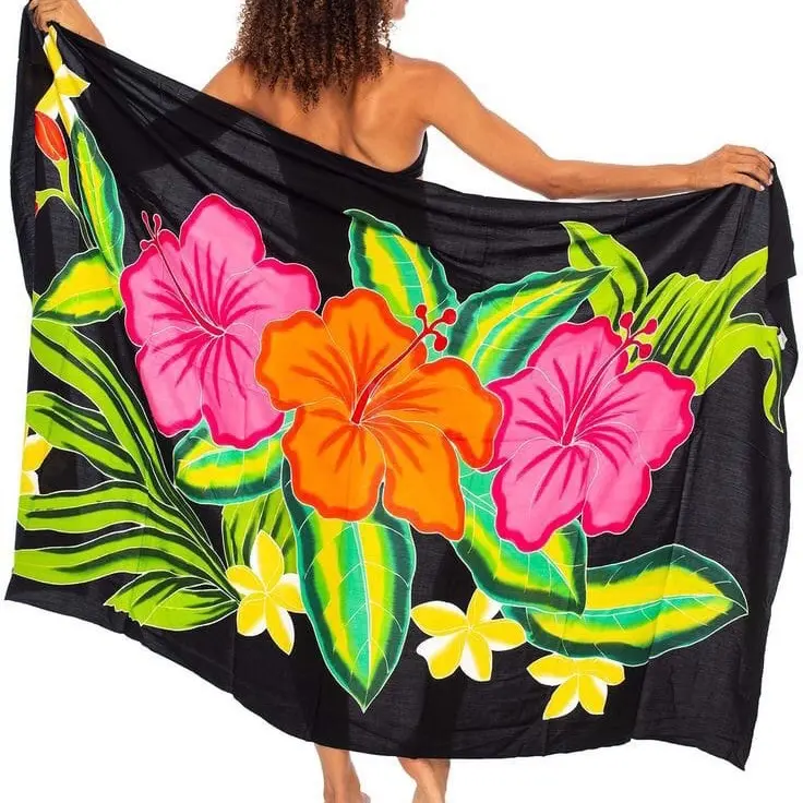 COD Kain Bali Sarung Bali  Pantai Lukis Super Jumbo Super Tebal 200 CM X 185 CM Motif Bunga Random Rayon Dewasa Katun Wanita Pria