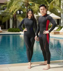 NIBER Baju Renang Pria dan Wanita Terusan panjang,Sudah Dilengkapi Cup Bra Buat Variasi wanita