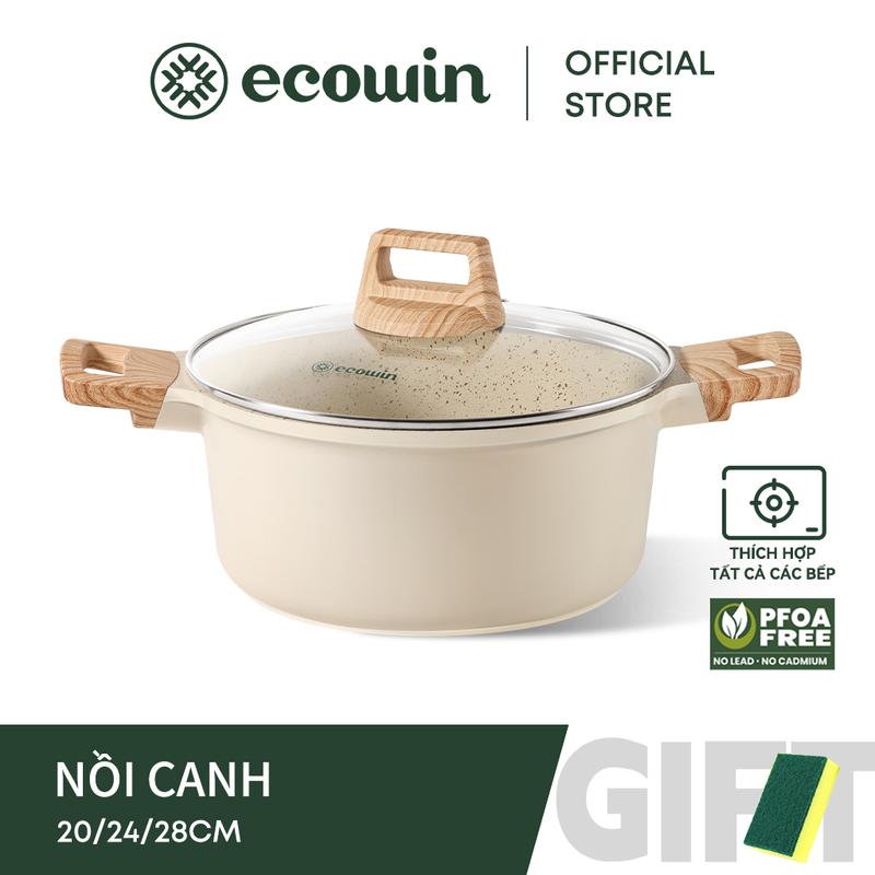 Nồi Súp Chống Dính, Ecowin, Có Nắp, Kích Thước Nhỏ Thích Hợp Để Nấu Ăn, Đa Năng, Sử Dụng Cho Lò Nướng Cảm Ứng Và Nướng, An Toàn Cho Máy Rửa Bát, Dụng Cụ Nấu Ăn Không Chứa PFOA