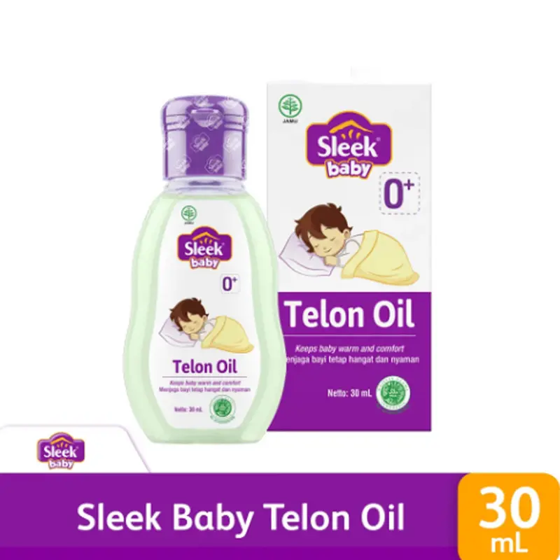 Sleek Baby Telon Oil Minyak Telon Bayi Murah Original - COD Bisa Untuk Perut 3