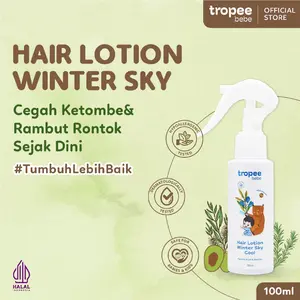 Tropee Bebe Hair Lotion Winter Sky Cool 100ml | Lotion Rambut | Perawatan Menyuburkan Rambut Bayi dan Anak