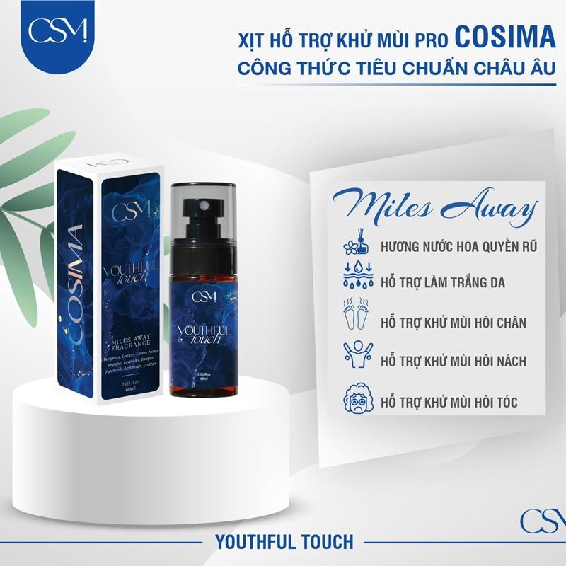   Fls Màu Xanh Pro   Xịt khử mùi hôi cơ thể cao cấp Cosima 60ml   dùng cho nách  chân   lưu hương thơm khử thâm nhẹ kiềm mồ hôi mùi thơm hoắc hương mùi nam 