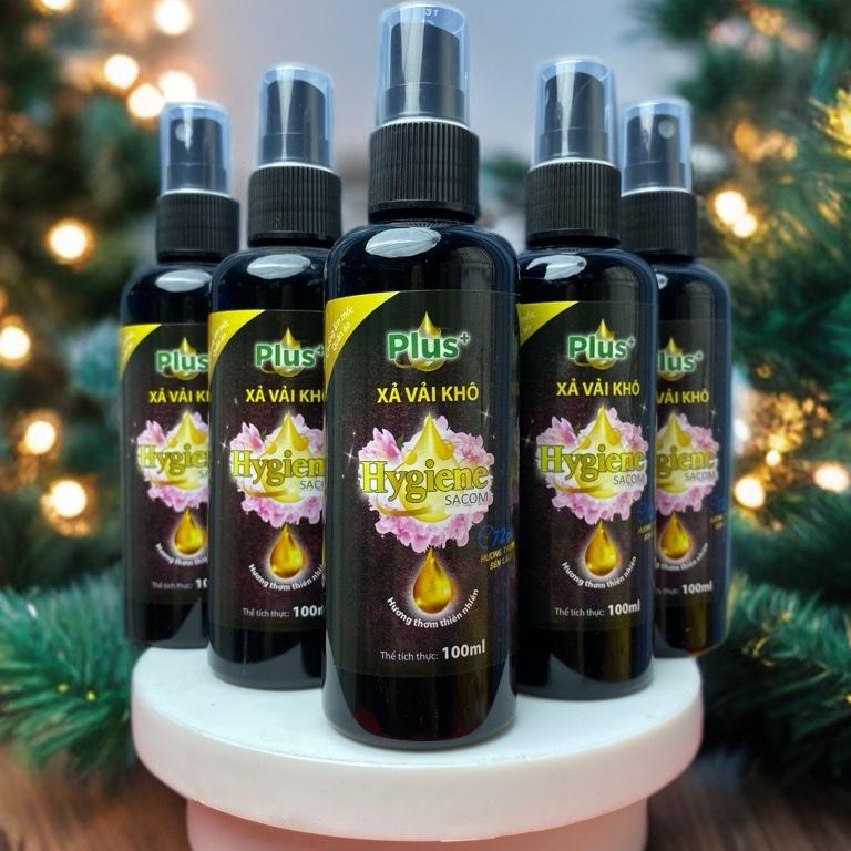 [giá sỉ] Combo 3-5 chai xịt vải khô Hygiene sacom 100ml mỗi chai dạng xịt tiện lợi mùi hương thơm hương dịu nhẹ lưu hương tốt chống ẩm mốc quần áo